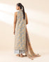 Unstitched Women's Grey Lawn Printed Shirt Dupatta